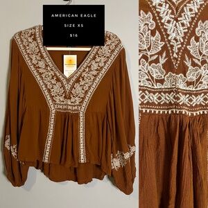 American Eagle Boho Top